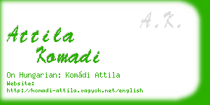 attila komadi business card