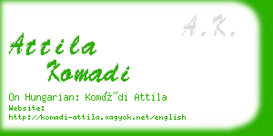 attila komadi business card